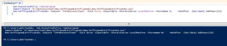 Create New Certificate 